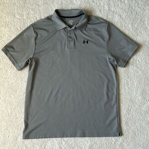 Under Armour Loose Fit Athletic Polo, gray